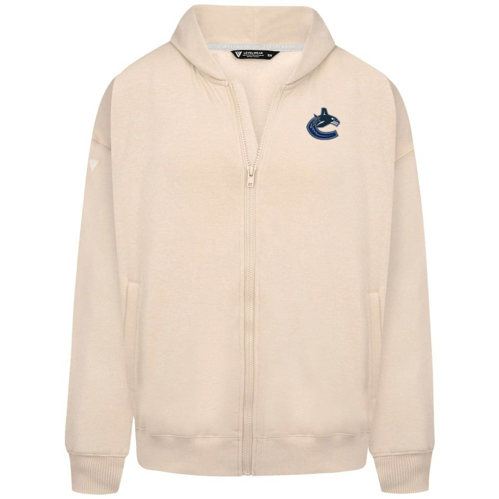Vancouver Canucks - Levelwear Uphill Stained Glass Full-Zip Hoodie Jacket Khaki