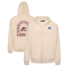 Colorado Avalanche - Levelwear Uphill Stained Glass Full-Zip Hoodie Jacket Khaki