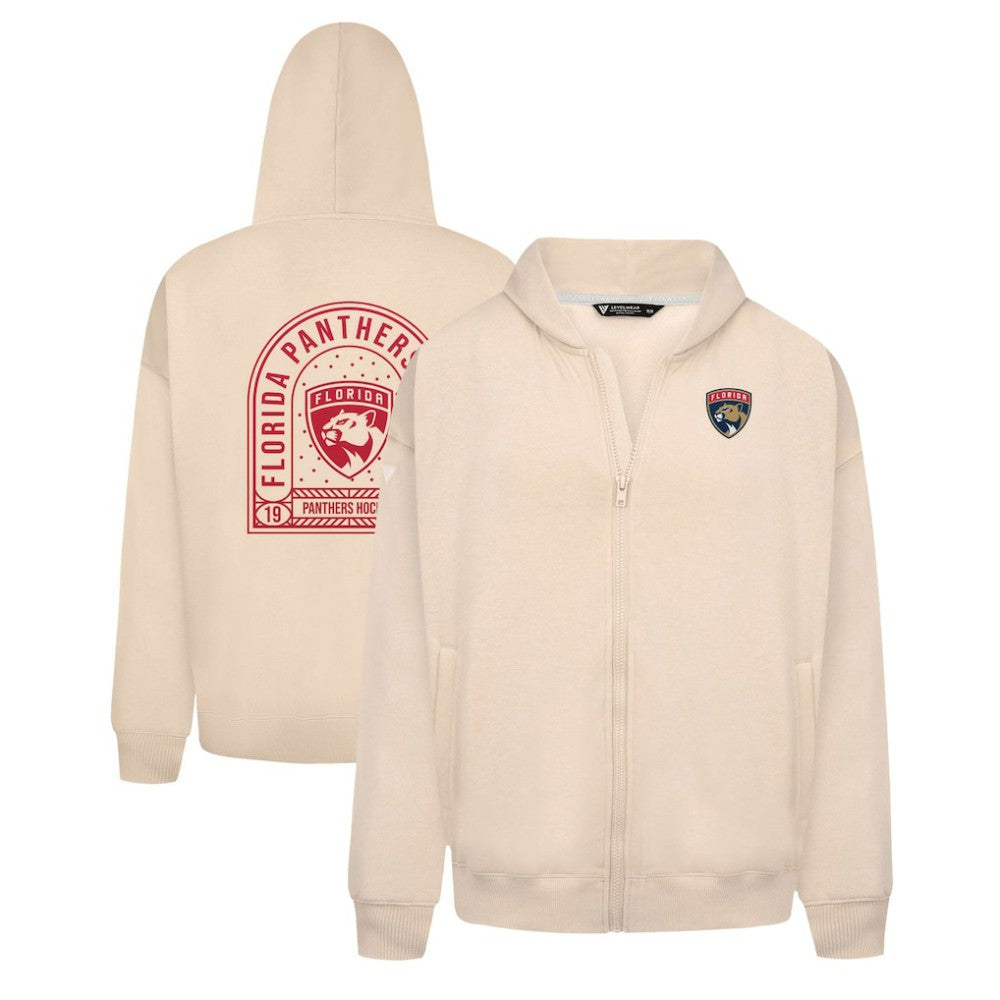 Florida Panthers - Levelwear Uphill Stained Glass Full-Zip Hoodie Jacket Khaki