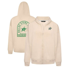Dallas Stars - Levelwear Uphill Stained Glass Full-Zip Hoodie Jacket Khaki