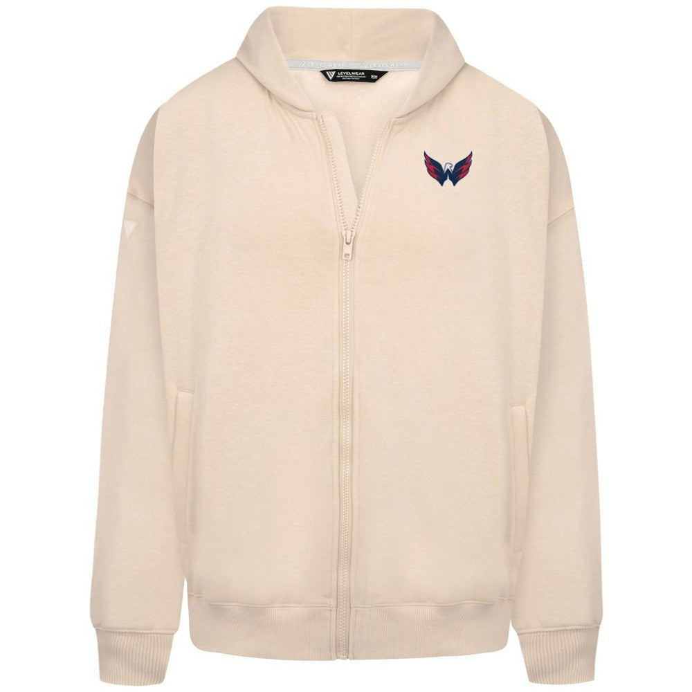 Washington Capitals Levelwear Uphill Stained Glass Full-Zip Hoodie Jacket Khaki