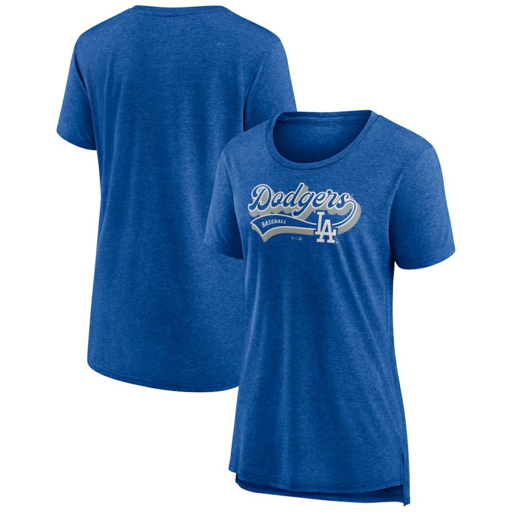 Los Angeles Dodgers Women's League Leader Tri-Blend T-Shirt Lifestyle