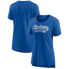 Los Angeles Dodgers Women's League Leader Tri-Blend T-Shirt Lifestyle