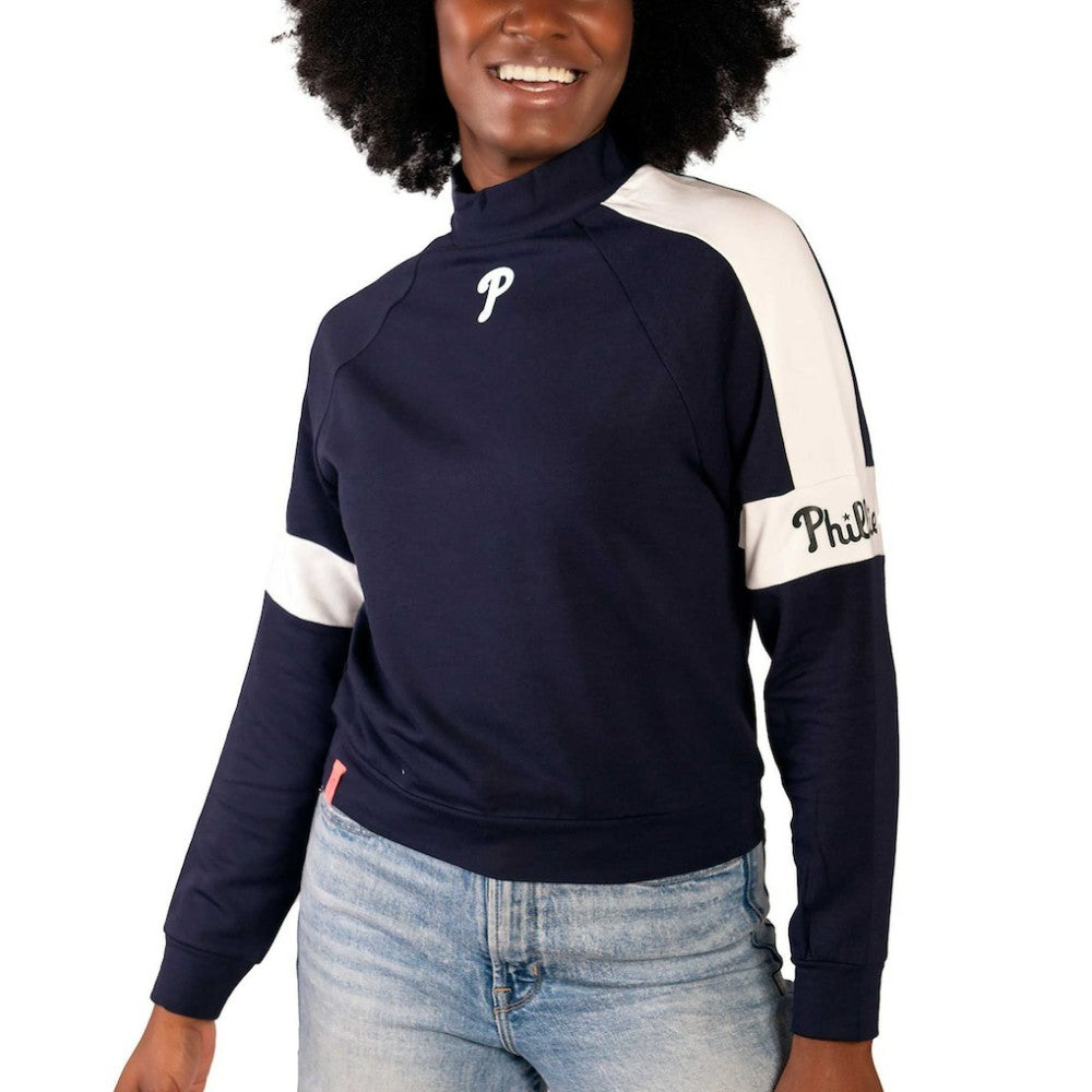 Philadelphia Phillies Lusso Women's Monica Pullover Sweatshirt discount