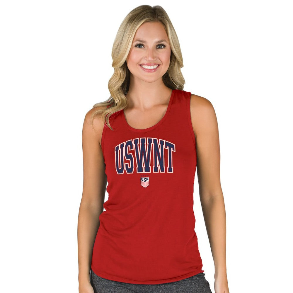 USWNT Concepts Sport Women's Marathon Racerback Scoop Neck Tank Top - Red