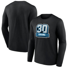 Carolina Panthers 30th Anniversary Long Sleeve T-Shirt Black - NFL