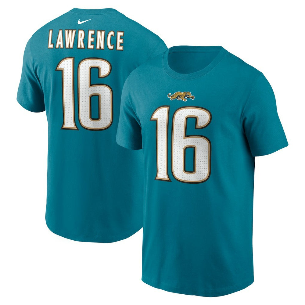 Trevor Lawrence Jacksonville Jaguars Throwback Name & Number T-Shirt Teal - Nike