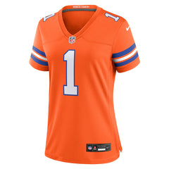 Jason Elam Denver Broncos Women's Mile High Collection 1977 Throwback Retired Player Game Jersey Orange - Nike