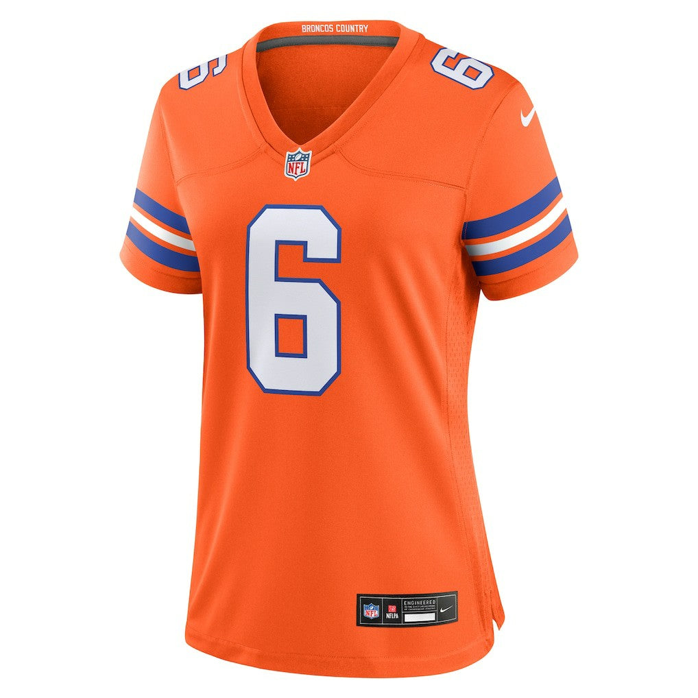 P.J. Locke III Denver Broncos Women's Mile High Collection 1977 Throwback Player Game Jersey Orange - Nike