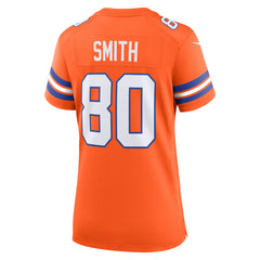 Rod Smith Denver Broncos Women's Mile High Collection 1977 Throwback Retired Player Game Jersey Orange - Nike