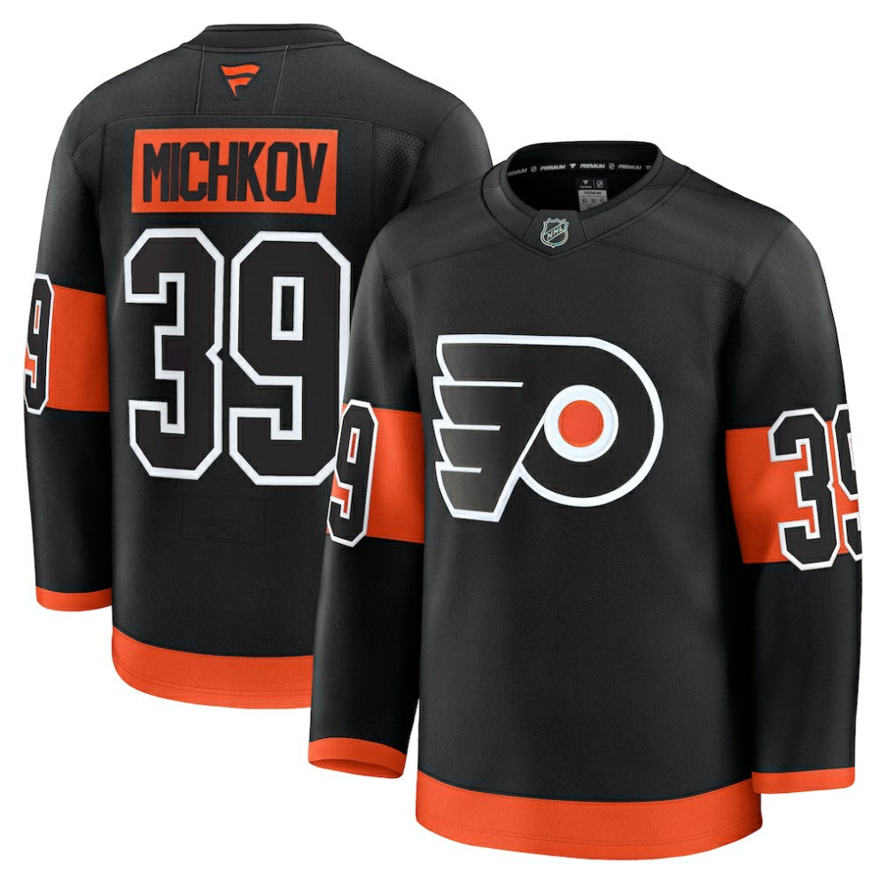 Matvei Michkov Philadelphia Flyers Fanatics Alternate Premium Jersey - Black | NHL Jerseys