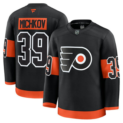 Matvei Michkov Philadelphia Flyers Fanatics Alternate Premium Jersey - Black | NHL Jerseys