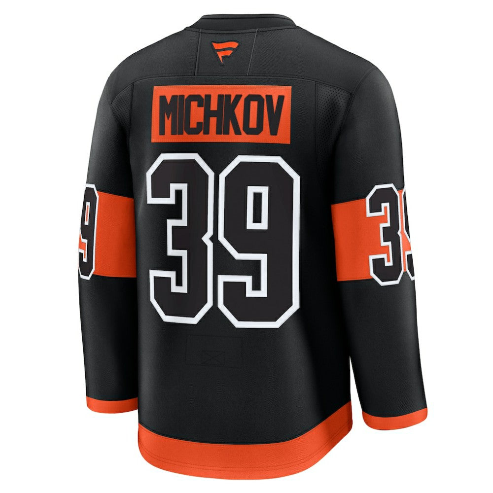 Matvei Michkov Philadelphia Flyers Fanatics Alternate Premium Jersey - Black | NHL Jerseys