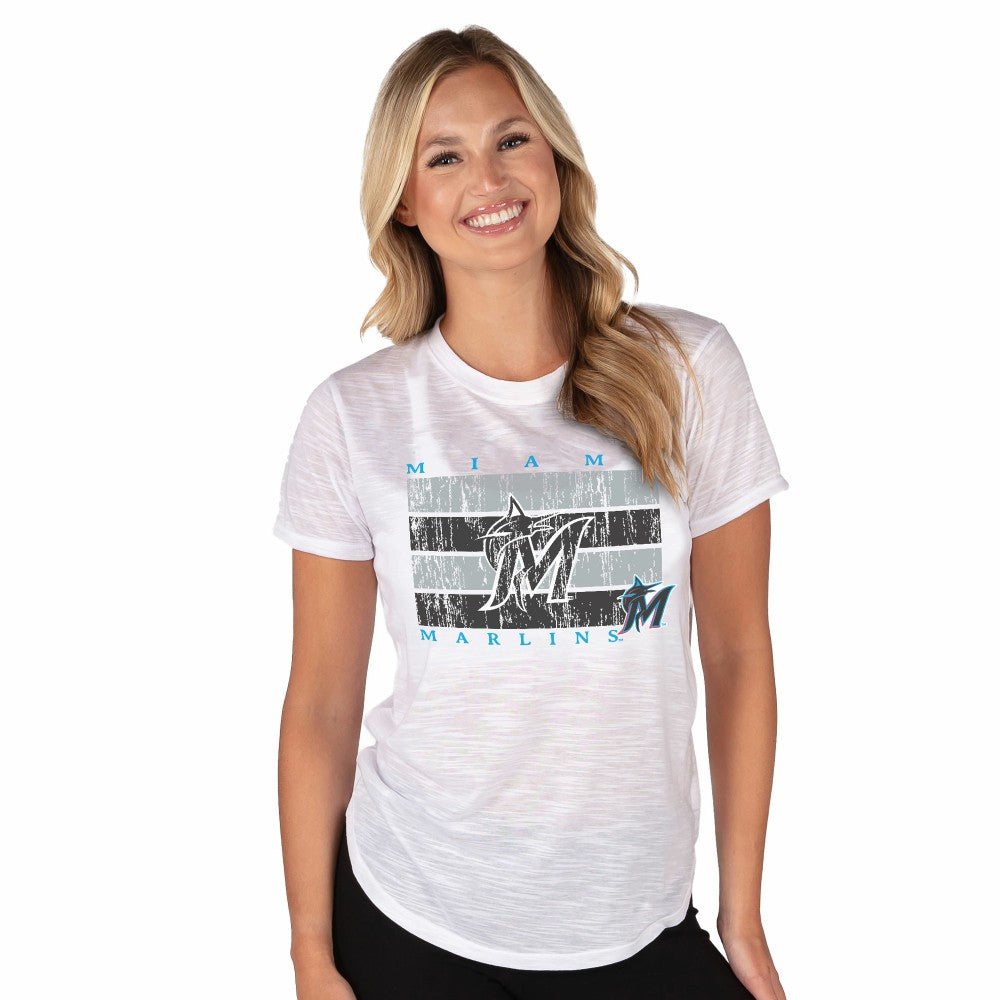 Miami Marlins Concepts Sport Women's Infuse Knit Top Online