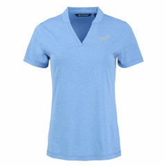 Kansas City Royals Cutter & Buck Women's Forge Stretch Blade DryTec V-Neck Polo Sale