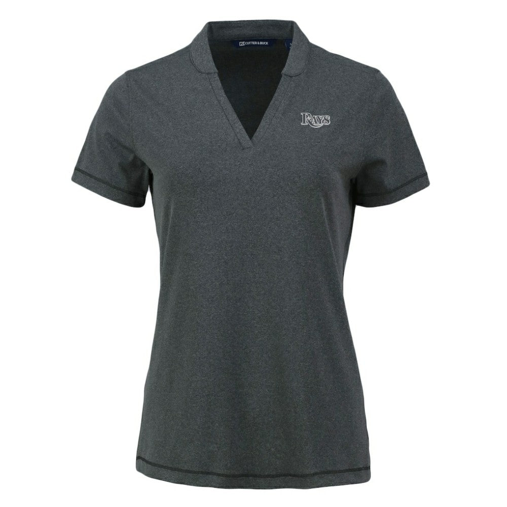 Tampa Bay Rays Cutter & Buck Women's Forge Stretch Blade DryTec V-Neck Polo Near Me