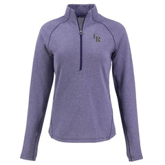 Colorado Rockies Cutter & Buck Women's Peshastin Eco Fleece Recycled Raglan Half-Zip Top On Sale