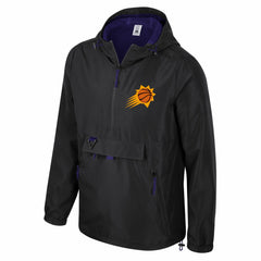 NBA - Phoenix Suns Stadium Essentials Unisex Compete Quarter-Zip Windbreaker Jacket - Black