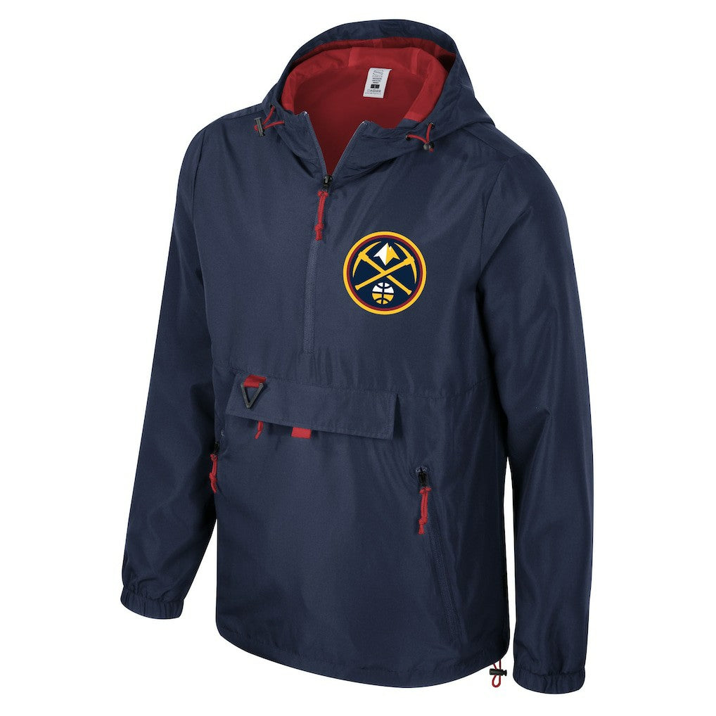 NBA - Denver Nuggets Stadium Essentials Unisex Compete Quarter-Zip Windbreaker Jacket - Navy