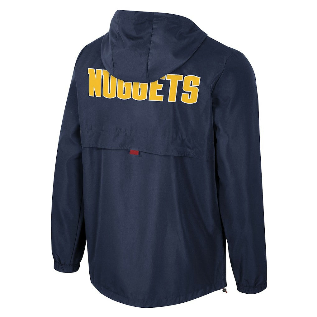 NBA - Denver Nuggets Stadium Essentials Unisex Compete Quarter-Zip Windbreaker Jacket - Navy