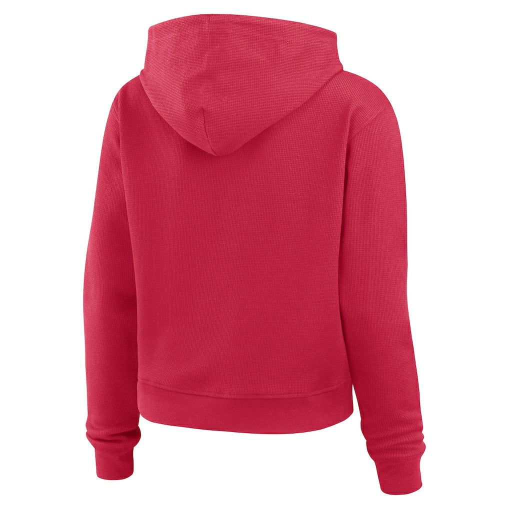 Arizona Cardinals WEAR by Erin Andrews Women's Plus Size Waffle Hoodie Pullover Top Cardinal - NFL