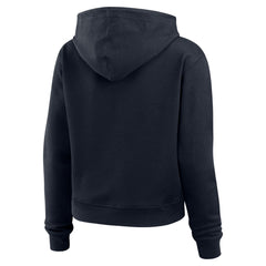 Houston Texans WEAR by Erin Andrews Women's Plus Size Waffle Hoodie Pullover Top Navy - NFL