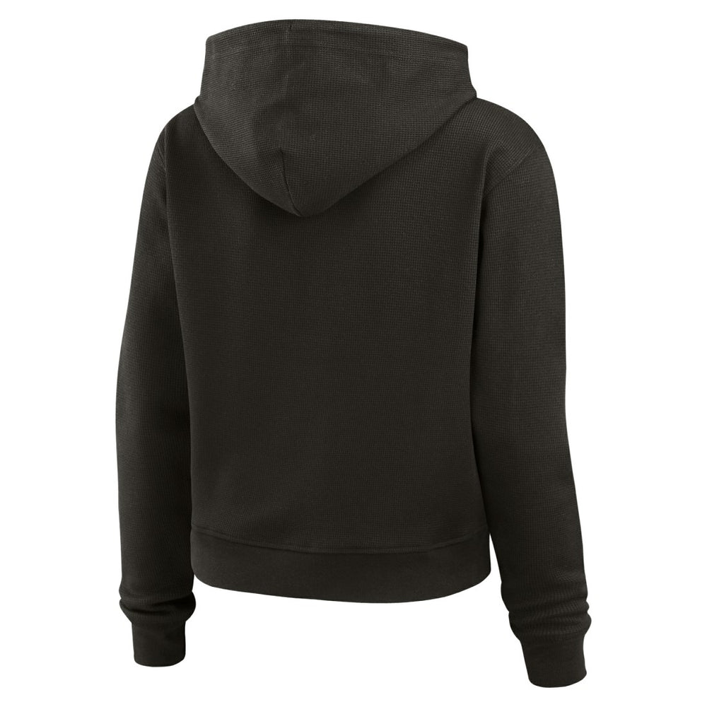 Tampa Bay Buccaneers WEAR by Erin Andrews Women's Plus Size Waffle Hoodie Pullover Top Pewter - NFL
