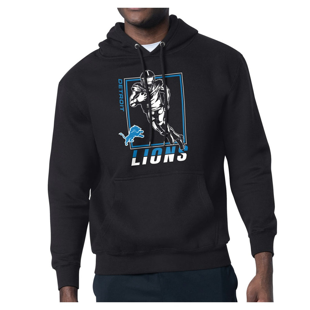 Detroit Lions Starter Player Grid Pullover Hoodie Black - NFL