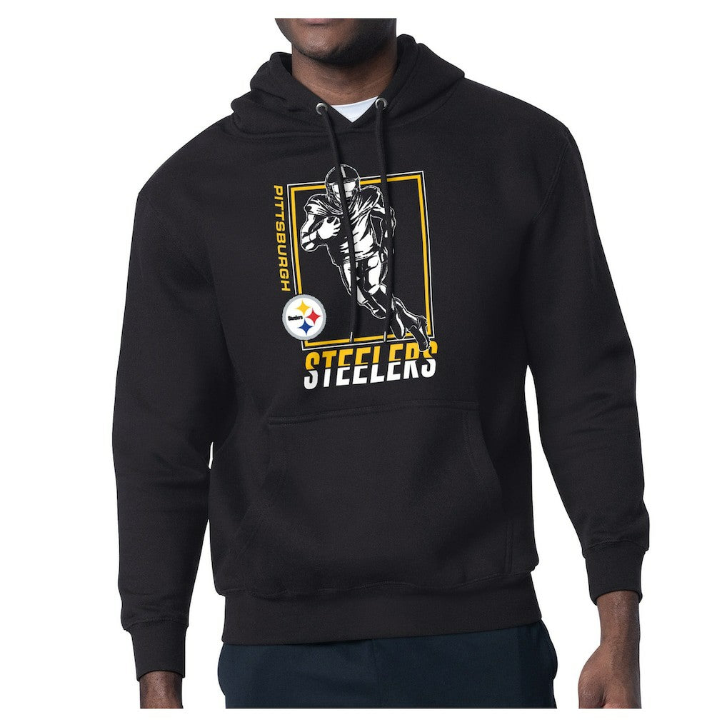 Pittsburgh Steelers Starter Player Grid Pullover Hoodie Black - NFL