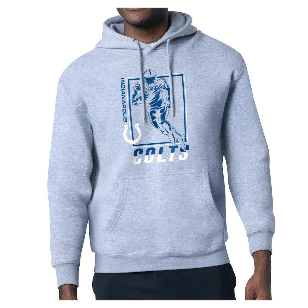 Indianapolis Colts Starter Player Grid Pullover Hoodie Heather Gray - NFL