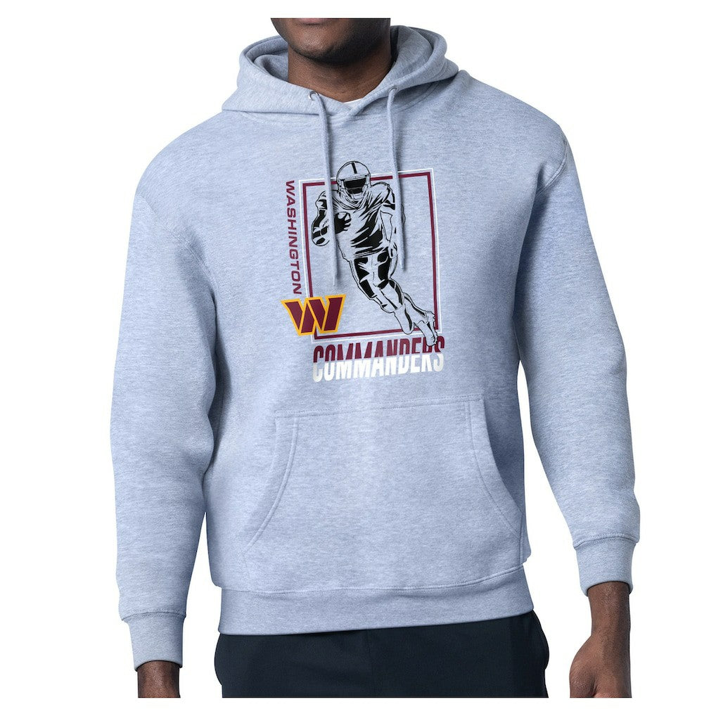 Washington Commanders Starter Player Grid Pullover Hoodie Heather Gray - NFL