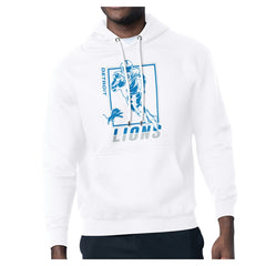 Detroit Lions Starter Player Grid Pullover Hoodie White - NFL