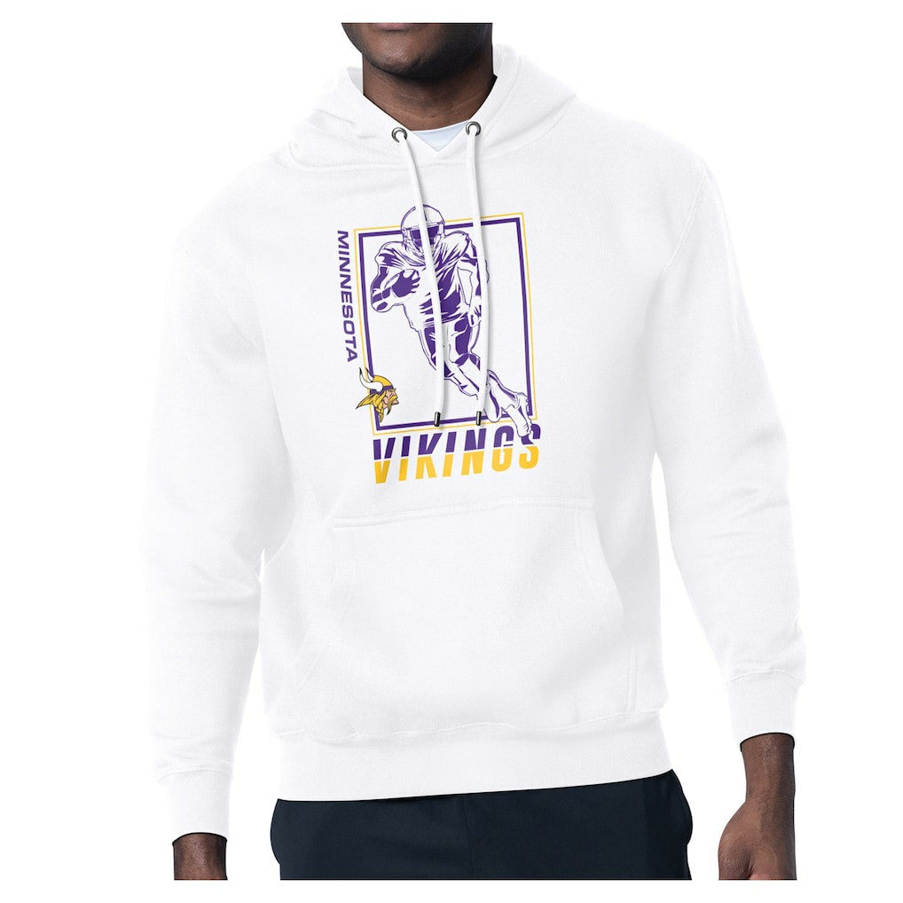 Minnesota Vikings Starter Player Grid Pullover Hoodie White - NFL