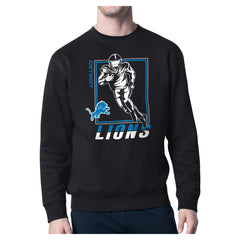 Detroit Lions Starter Player Grid Pullover Sweatshirt Black - NFL