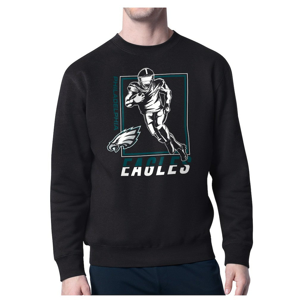 Philadelphia Eagles Starter Player Grid Pullover Sweatshirt Black - NFL