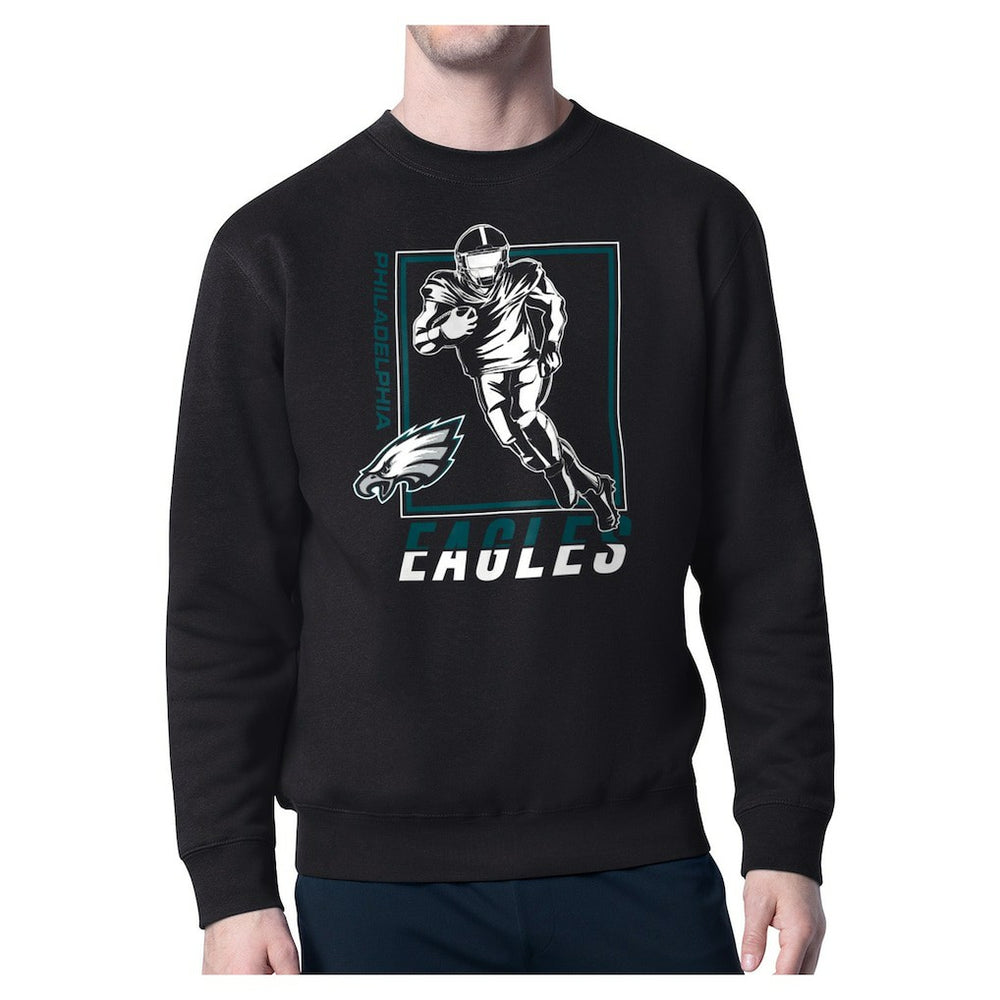 Philadelphia Eagles Starter Player Grid Pullover Sweatshirt Black - NFL