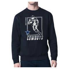 Dallas Cowboys Starter Player Grid Pullover Sweatshirt Navy - NFL