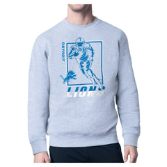 Detroit Lions Starter Player Grid Pullover Sweatshirt Heather Gray - NFL