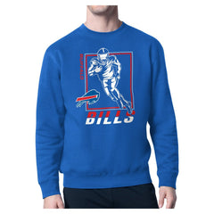 Buffalo Bills Starter Player Grid Pullover Sweatshirt Royal - NFL