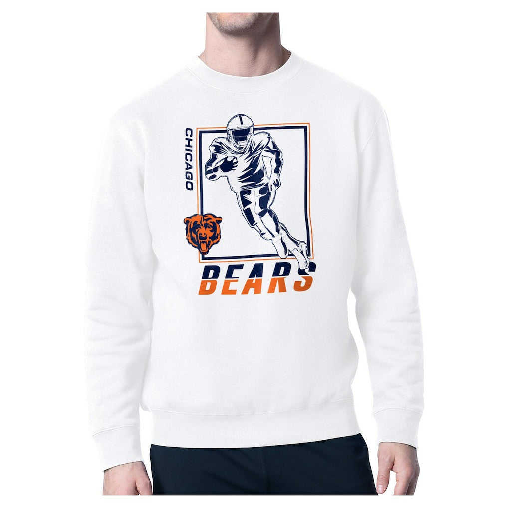Chicago Bears Starter Player Grid Pullover Sweatshirt White - NFL