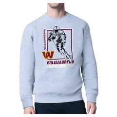 Washington Commanders Starter Player Grid Pullover Sweatshirt Heather Gray - NFL