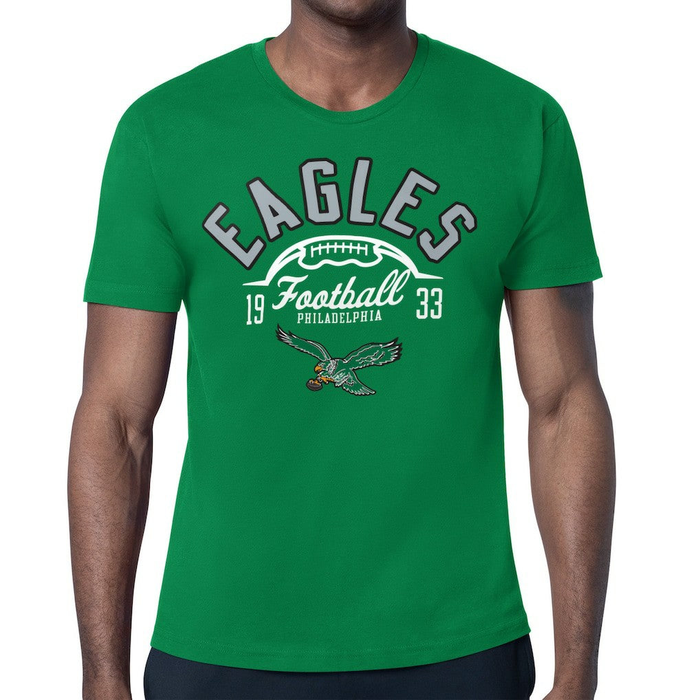 Philadelphia Eagles Starter Half Ball Retro Logo T-Shirt Kelly Green - NFL