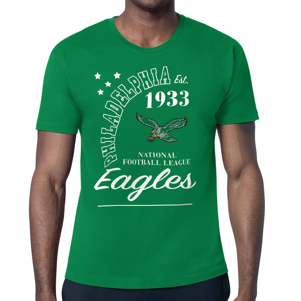 Philadelphia Eagles Starter Arch City Retro Logo T-Shirt Kelly Green - NFL
