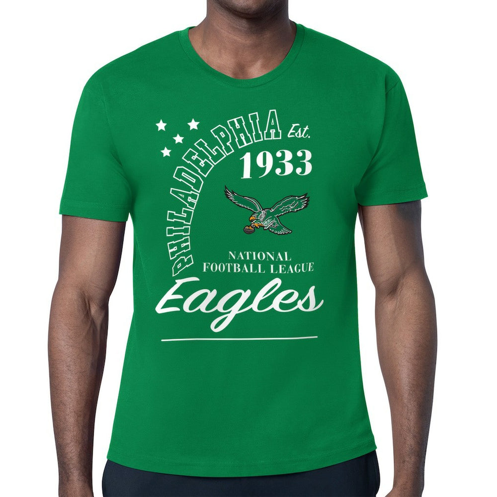 Philadelphia Eagles Starter Arch City Retro Logo T-Shirt Kelly Green - NFL
