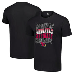 Arizona Cardinals Starter Four Team Name Logo T-Shirt Black - NFL
