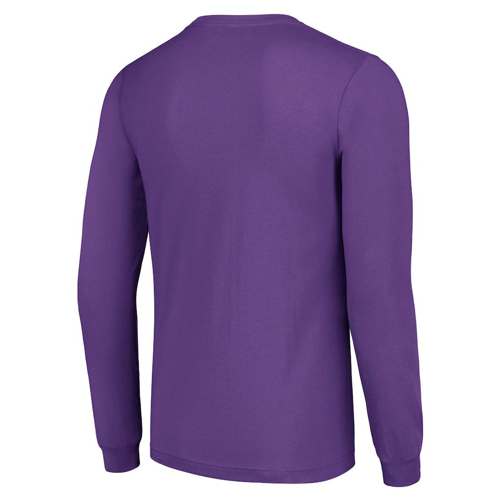 Minnesota Vikings Starter Team Name Graphic Long Sleeve T-Shirt Purple - NFL