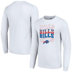 Buffalo Bills Starter Team Name Graphic Long Sleeve T-Shirt White - NFL
