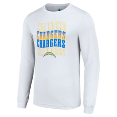 Los Angeles Chargers Starter Team Name Graphic Long Sleeve T-Shirt White - NFL