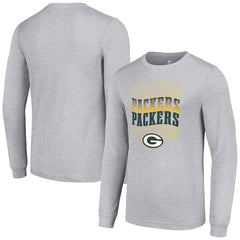 Green Bay Packers Starter Team Name Graphic Long Sleeve T-Shirt Heather Gray - NFL