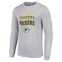 Green Bay Packers Starter Team Name Graphic Long Sleeve T-Shirt Heather Gray - NFL